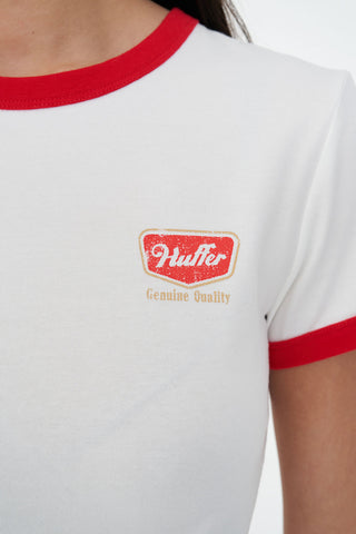WMNS RINGER TEE/LASSO CHALK