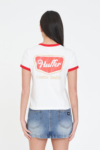 WMNS RINGER TEE/LASSO CHALK