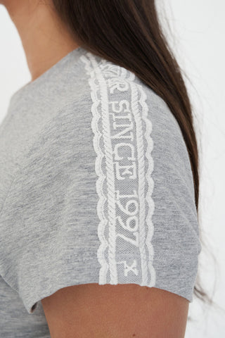 CHERIE MINI TEE 185 GREY MARLE
