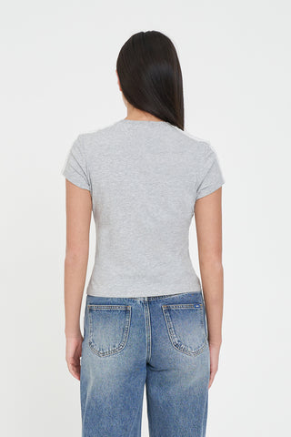 CHERIE MINI TEE 185 GREY MARLE