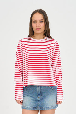 OUI OUI LS TEE PINK/PICANTE