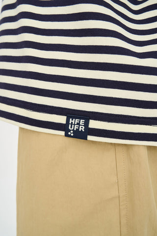 STRIPE BILLIE TEE 185 BUTTER/NAVY