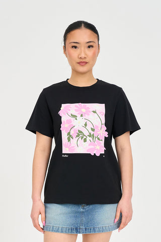CLASSIC TEE 170/FLOWER MARKET BLACK