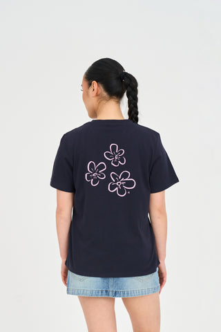 CLASSIC TEE 170/FLEUR NAVY