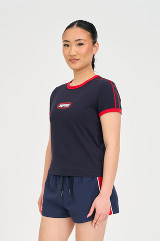 RINGER TEE/CONVERT NAVY