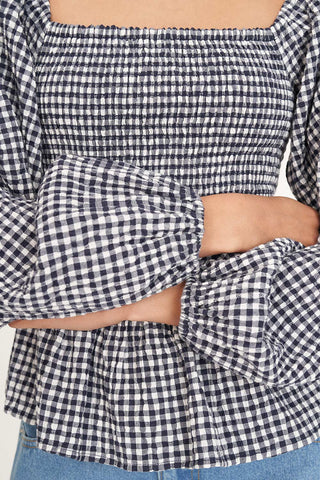 CATALINA LOVER TOP NAVY/CHALK