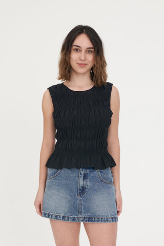 LIN-IN BRIDGET TOP BLACK