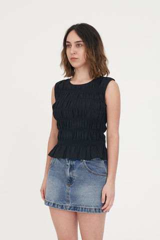 LIN-IN BRIDGET TOP BLACK