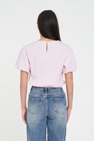 SPRINT STRIPE AIRY TOP PETAL
