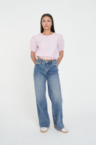 SPRINT STRIPE AIRY TOP PETAL