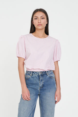 SPRINT STRIPE AIRY TOP PETAL