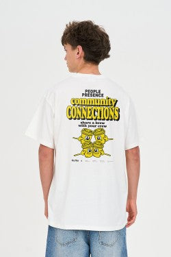 GENDER NEUTRAL TEE/CONNECTIONS WHITE